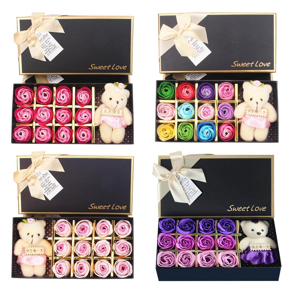 Buy Rose Soap Gift Box Beautiful Floral Scented Bath at affordable