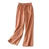 Wide Leg Cotton Linen Pants Women High Waist Spring Autumn New Style Loose Fit Slimming Breathable Plus Size Casual Straight Leg Pants