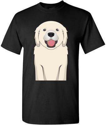 Golden Retriever Dog Cartoon Men T Shirt Tee Men Women Youth Kids Tank Long Sleeve Black