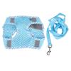 Dog Harness and Leash Set Reflective Adjustable Comfortable Safe Upgraded Pet Leash Harness for Dog Cat Deep Blue S