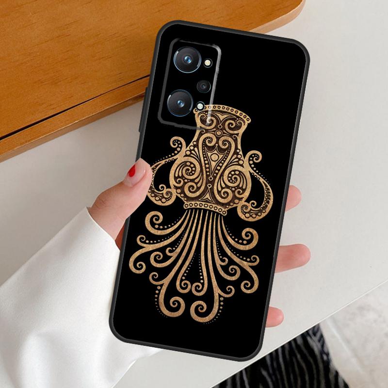 Zodiac Signs For Realme C67 C55 C53 C51 C35 C33 C31 C30 C25s C21Y GT Neo 6 GT5 9 10 11 12 Pro Plus Case