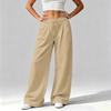 Women's Casual Loose Fit Wide Leg Pants with Pockets Comfortable Winter Long Trousers