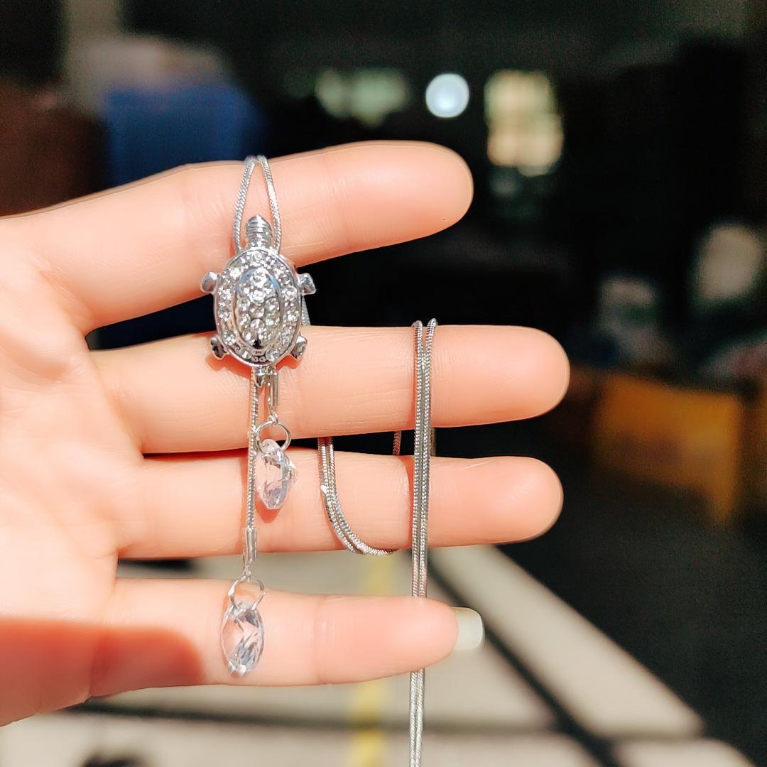 

Корейский простой стиль длинный свитер ожерелье с кисточкой кулон