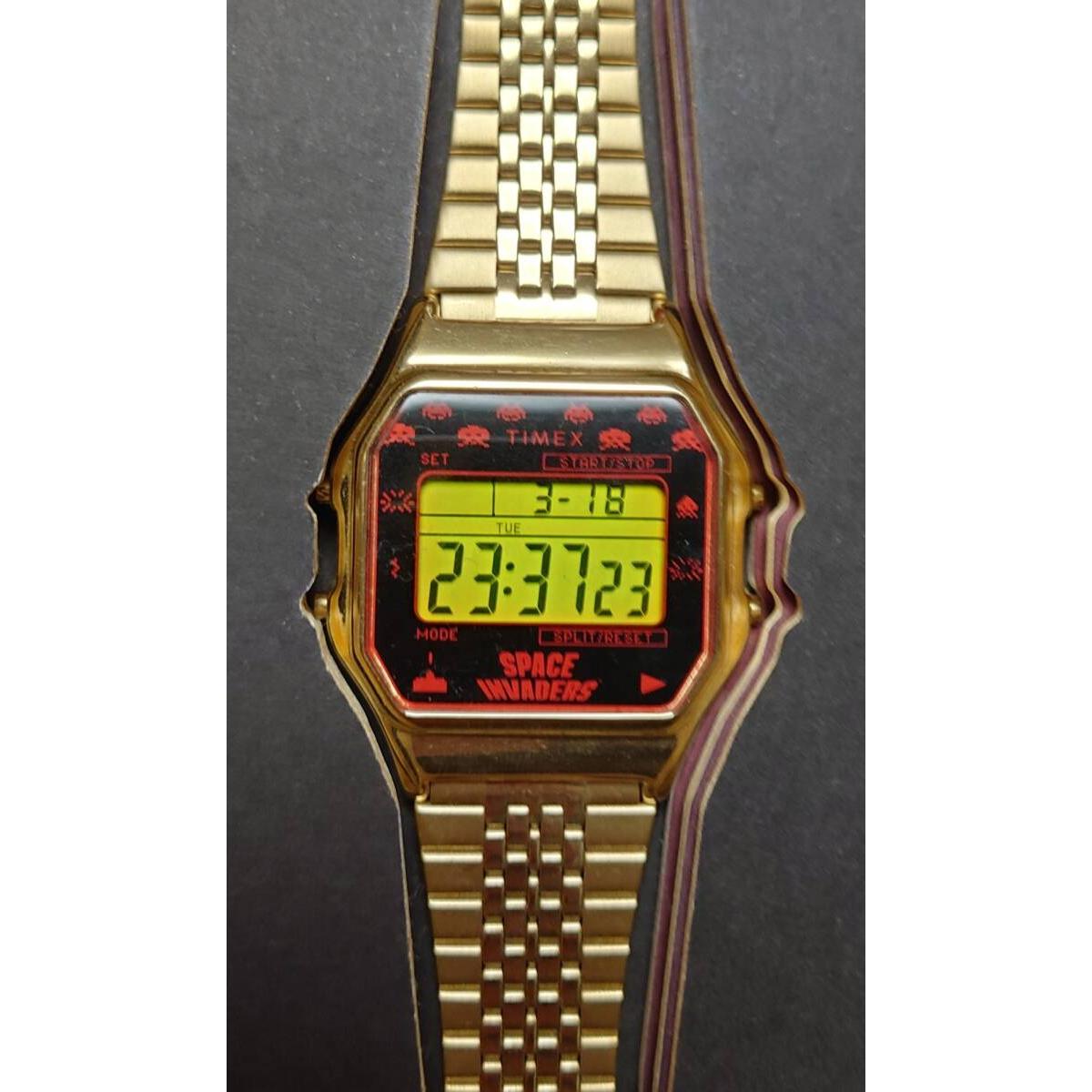 Used [Free Shipping] Watch TIMEX SPACE INVADERS Space Invaders [Shipped by Japan Post]