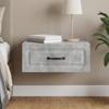 Wall Mounted Nightstand Concrete Grey 49 x 34.5 x 20 cm