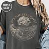 Gothic Vintage Rose and Ocean Waves Shirt, Unisex Comfort Colors Unisex Garment-Dyed T Shirt, Gothic Fashion, Vintage Tee, Metal Shirt