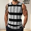 T-shirt décontracté à manches courtes rondes sans manches respirant pour hommes - Débardeur de sport d'été basique