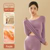 Women's Round Neck Velvet Bottoming Shirt - Winter Plush Seamless Innerwear, Thickened for Warmth