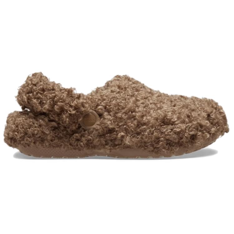 Crocs Zoccolo Classico in Ecopelliccia Doodles Sepia Unisex 210849-2EY