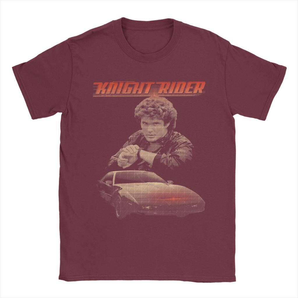 Unisexs TShirt KITT Knight Rider Vintage 100 Cotton Tee Shirt Short Sleeve T Shirts Crew Neck Tops 6XL