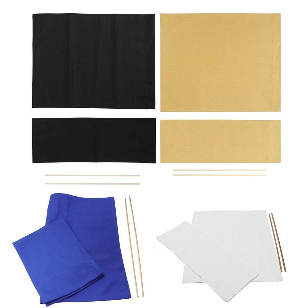 Space Saving Foldable Canvas Chair Seat Covers for Director Chairs Set of 2