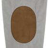 New Men's Autumn Casual Corduroy Solid-Colour Elbow-Patch Zip-Up Hooded Sweatshirt with Stand-Up Collar