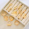 Vintage Punk Flower Starfish Rings Set for Women Men Metal Elegant Multilayer Luxury Thick Knuckle Ring Daily Wear Jewelry 2026