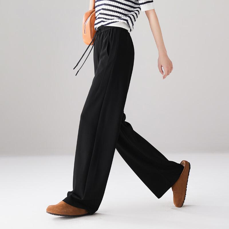 SOFSIL 2026 Spring High-Waist Wide-Leg Casual Pants