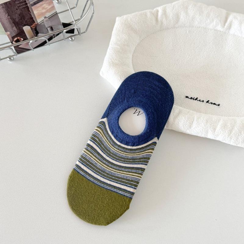 Spring and Summer Lightweight Flat-front Invisible Versatile Breathable Cotton Slip-on Sports Socks