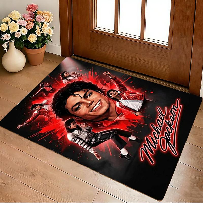 Michael Jackson Living Room Nonslip Area Rug Soft Carpet For Bedroom Gameoom Playroom Sofa Office Home Decor Doormat
