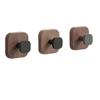 Walnut Grain No-Drill Suction Cup Hook for Kitchen & Home