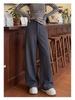 Women's Khaki Wide-Leg Trousers - Spring/Autumn 2026 High-End Slim Straight-Leg Suit Pants