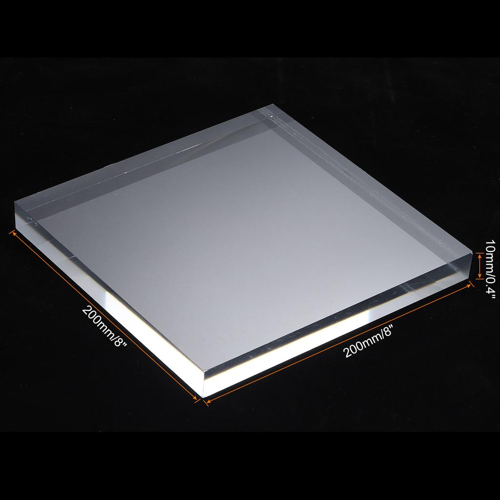 1pcs Acrylic Square Display Stand Base Solid Clear Display Block Clear Jewelry Stand Ring Showcase Holder Base for Collectibles