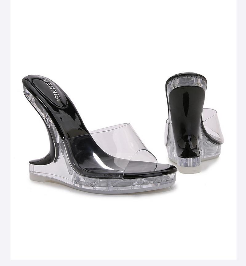 

Модные FHC 2024 Новые 12СМ Странные Высокие Каблуки Слайды,Женские Шлепанцы,Летняя Обувь,ПВХ Пип-То,Надевать,Черный,Серебристый,Красный,Белый,Дропшиппинг 35 чёрный