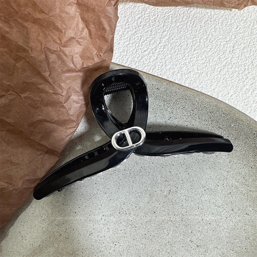 Koreanischer Silber Haarkamm Haifischklemme - Elegantes High-End Frühlingsaccessoire