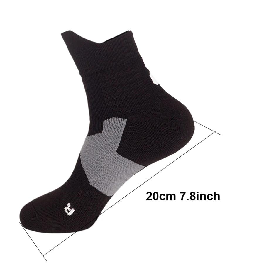 2Pair Towel Bottom Athletic Socks Men Women Football Basketball Baseball Rugby Soccer Cycling Cushioned Non Slip Sports Socks