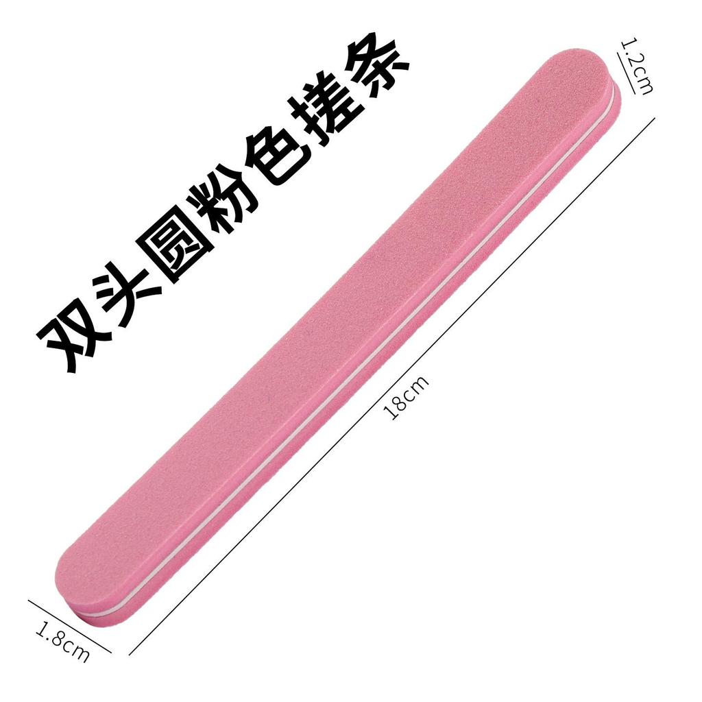 Rhombus Double-Sided Nail File and Polishing Sponge for Manicure