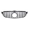 2015-2018 GT Grilles For Mercedez Bens C Class W205 Front Bumper Grille Sliver/Gloss Black Car Accessories