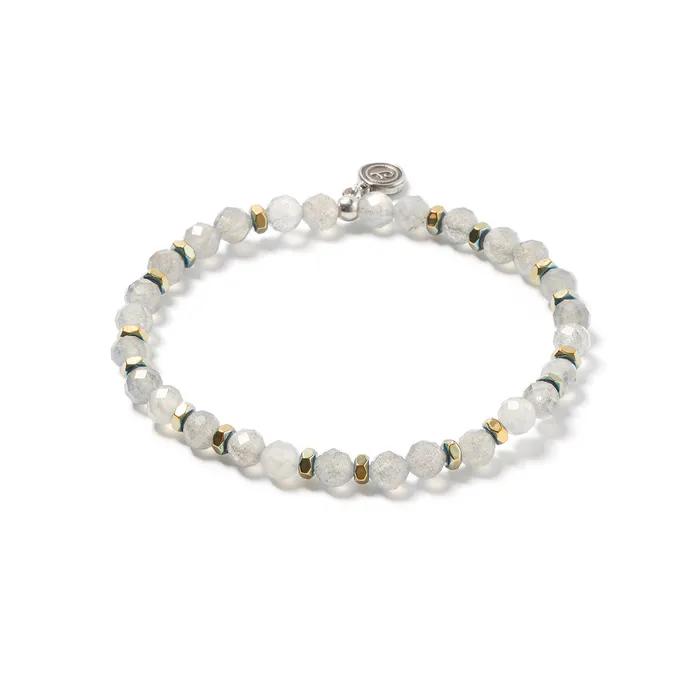 6mm Cut Labrato Green Chip Mix Gemstone Bracelet (C2503AC1359_GR)