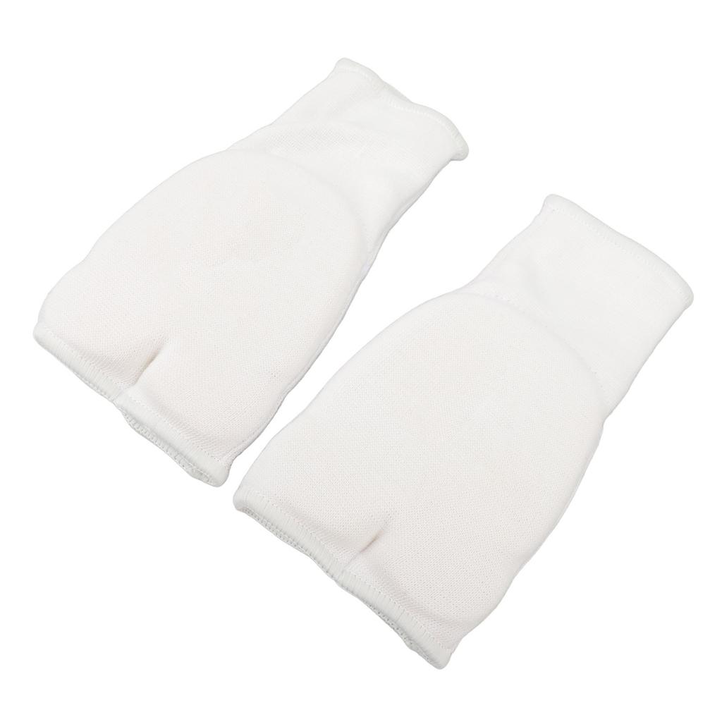 Boxing Hand Wraps Breathable Elastic Wearable Padded Kickboxing Inner Gloves for Karate Martial Arts White