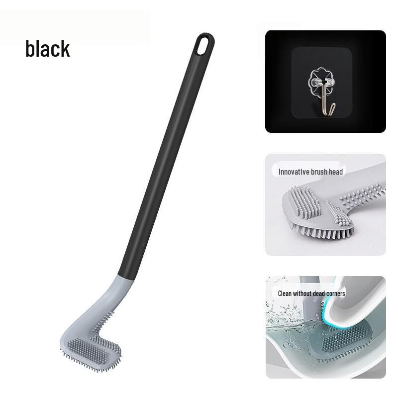 Qianxing Wall-Mounted Silicone Toilet Brush 5-Pack