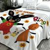 1PC Bing Custom Name Patterned Flannel Blanket Suitable For All Seasons for Home Decor Warmth and Comfort Gifts Holiday Present