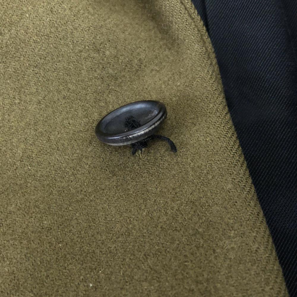 SCYE BASICS Made In Japan 100% Wool Chester Coat 38 Khaki Women Used