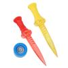 Suporte Magnético de Tee de Golfe de Plástico com Altura Ajustável e Nível para Tapete de Prática de Driving Range