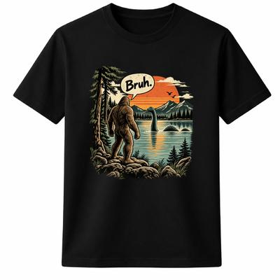 Lustiges Bigfoot Nessie T-Shirt, Kryptiden-Liebhaber-Shirt, Sasquatch Geschenk