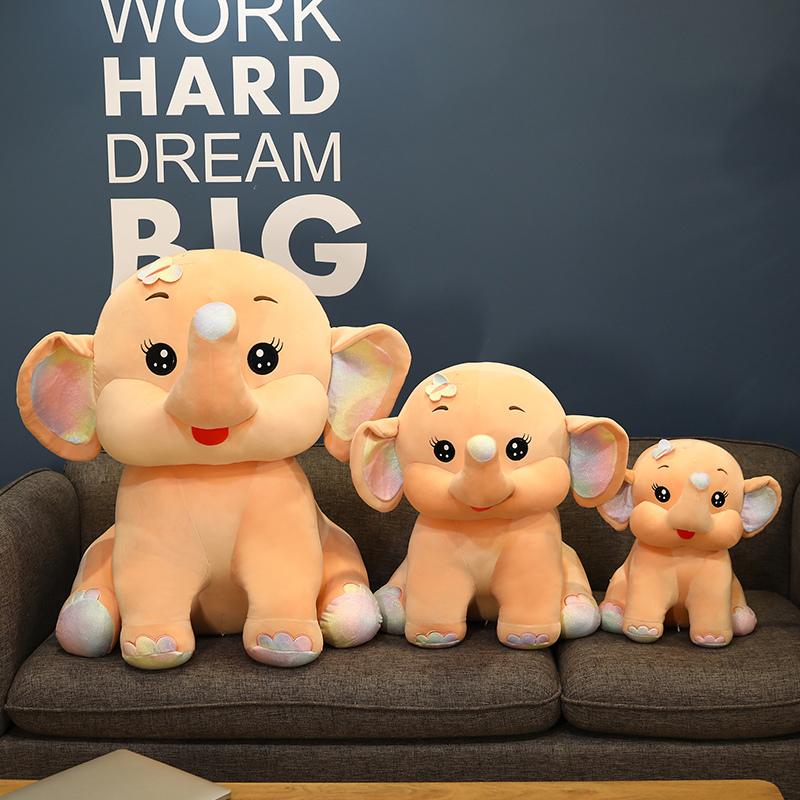 Non-Toxic Hot New 40Cm/55Cm Plush Elephant With Cute Giant Ears Soft Stuffed Animals Dolls Sofa Furry Cushion For Kids Children Holiday Gifts
