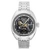 The Wrangler Stainless Steel Black Skeleton Dial Automatic I16901 Men's Watch