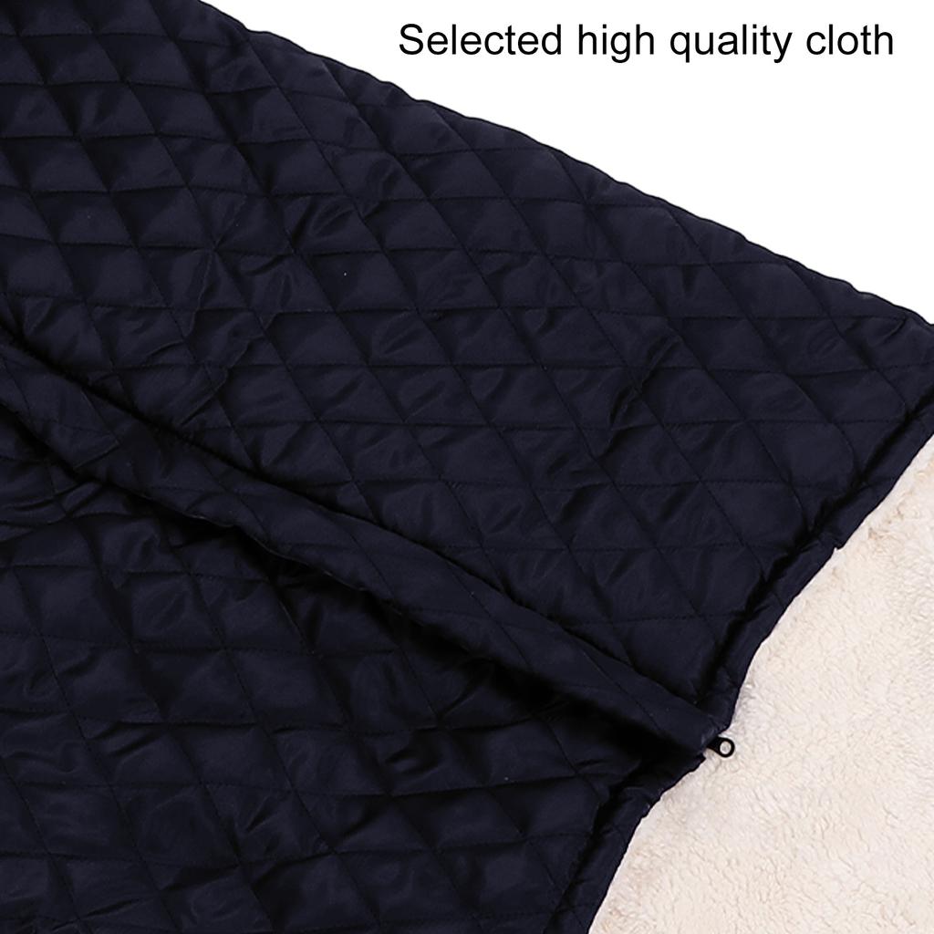 Warm Blanket Double Layer Thicken Fleece Wrap Leg Warm Chair Blanket for Lower Body