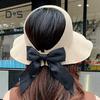 Women Summer Sun Hat Wide Brim Empty Top Hat Foldable Travel Beach Hat Outdoor Travel Sun Protection Hat