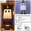 Glowing Halloween LED Wizard Hat and Ghost String Lights for Spooky Decoration