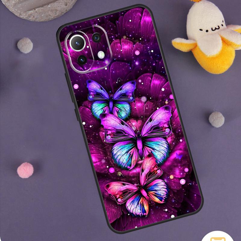 

Black Beautiful Butterfly Case For Xiaomi 15 14 Ultra 13T 14T 15T 17 Pro Max POCO F8 Ultra F5 F6 F7 X5 X6 X7 Pro Cover Xiaomi 15