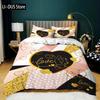 Set Copripiumino Cuore d'Amore Rosa Set Biancheria da Letto Cuore d'Amore Regalo San Valentino Camera da Letto Ragazza Microfibra Queen King Size Copripiumino