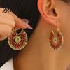 Beach Vacation Accessories 1 Pair Retro Style Bohemia Earrings Hand-Woven