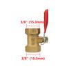 1/8" 1/4" 3/8" 1/2" BSP Female/Male Thread Brass Ball Valve Garden Irrigation Waterstop Controller Air Pump Water Pipe Fittings