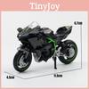 Alloy Kawasaki Ninja H2r Motorbike Model For Children Kids Toy With Inertia Drive