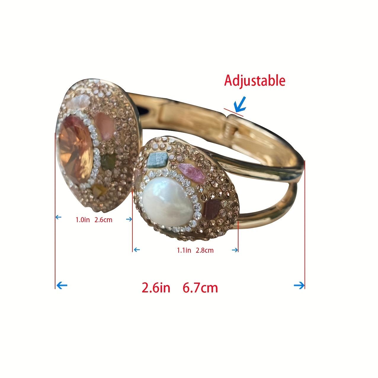 

1 шт., элегантный браслет с пятью сердечками для женщин/девочек - идеально подходит для вечеринок и особых случаев asthepicthre разноцветный