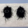 Ostrich Feather Large Claw Clip: High-End Autumn/Winter Hair Accessory for Thick Hair.