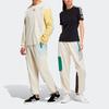 Adidas Originals Clover Puppet Series Sports Joggers with Color-Block Drawstring Men Bottoms Off-White HC0345
