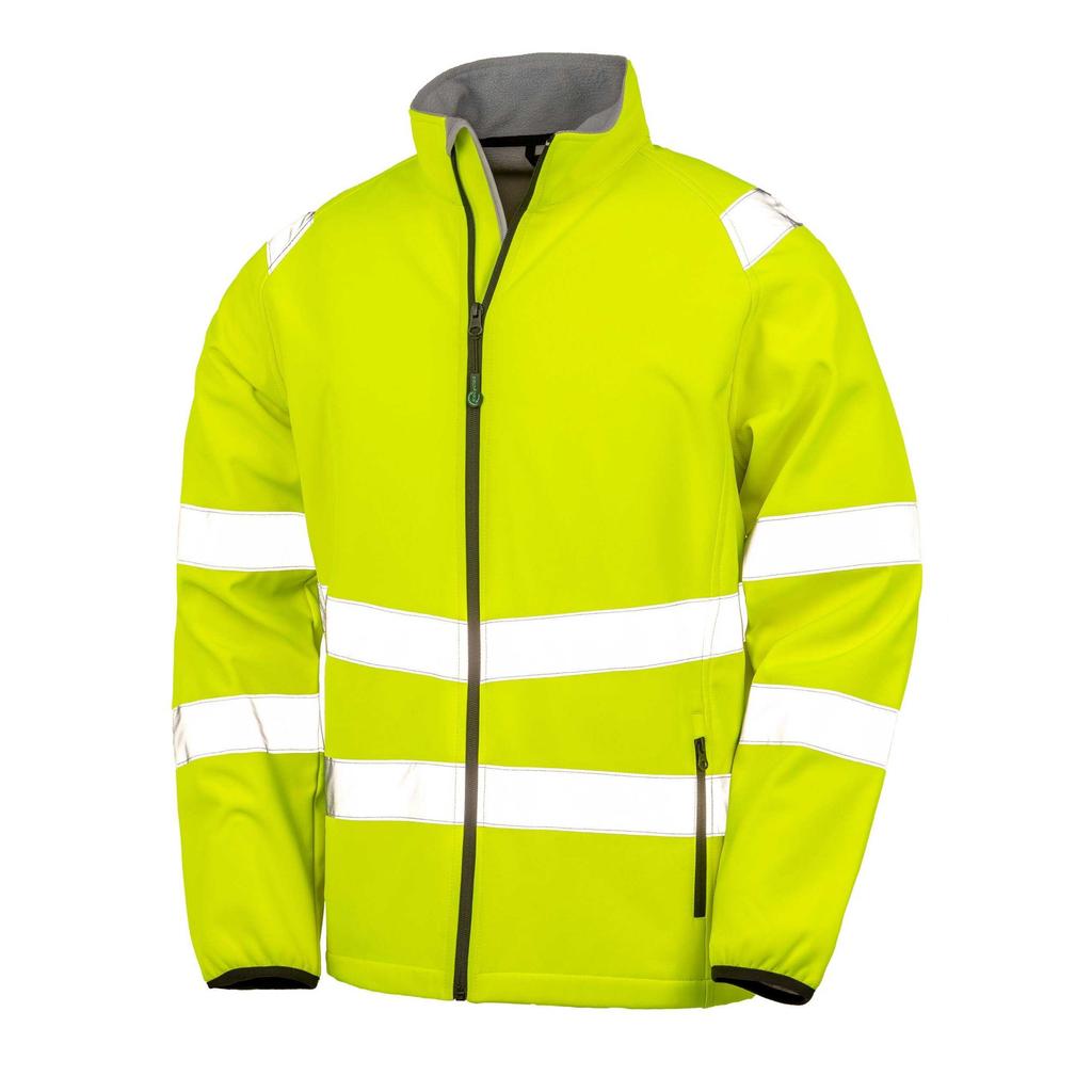 Result Recycled Unisex Adult Printable Safety Soft Shell Jacket