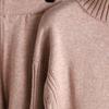 New Fashion Causal Knitted Pullover Suit Solid Color Half High Collar Wide Leg Pants Two Piece Set Autumn Winter